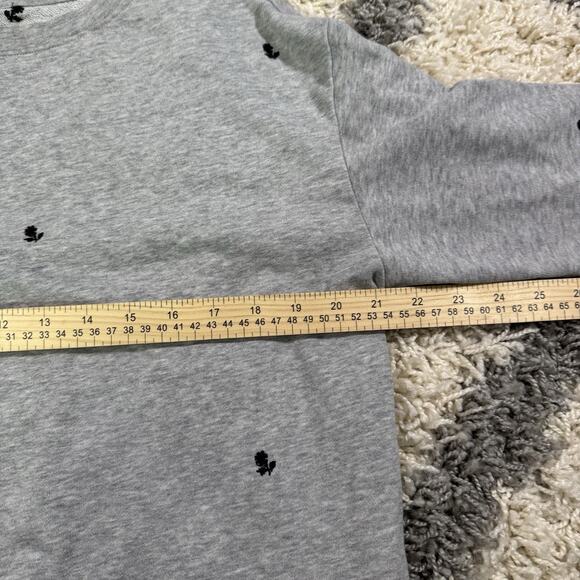 Gap Womens Grey Cotton Blend Sweatshirt Size S Flower Pattern - Picture 3 of 5